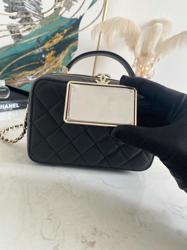 Chanel Vanity Case Bag Black AS3168