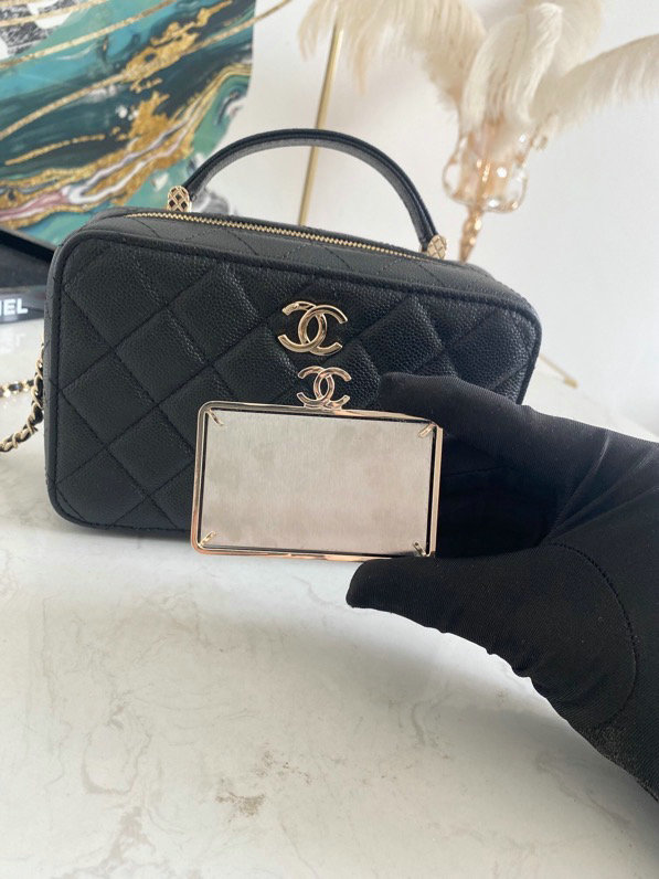 Chanel Vanity Case Bag Black AS3168