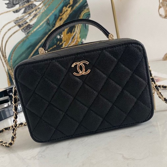 Chanel Vanity Case Bag Black AS3168