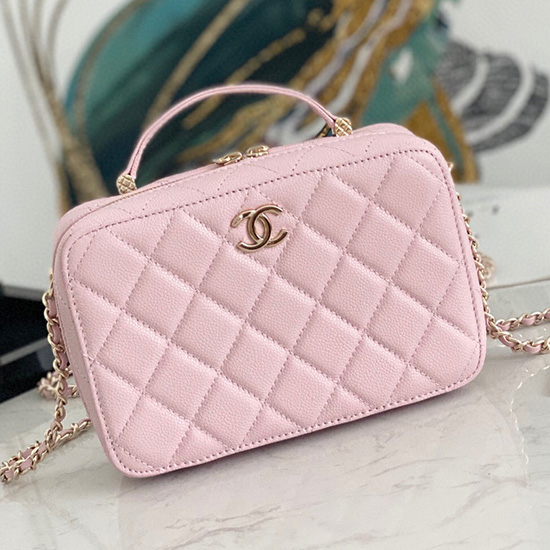 Chanel Vanity Case Bag Pink AS3168