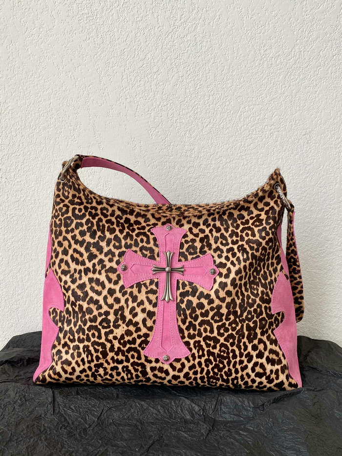 Chrome Hearts Leopard Cross Patch Bag C30082