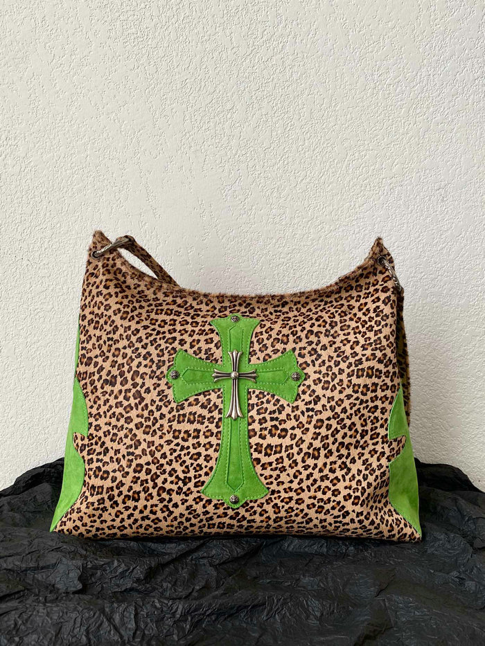 Chrome Hearts Leopard Cross Patch Bag C30083