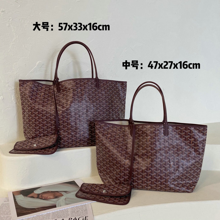 Goyard Saint Louis Tote Burgundy G6001