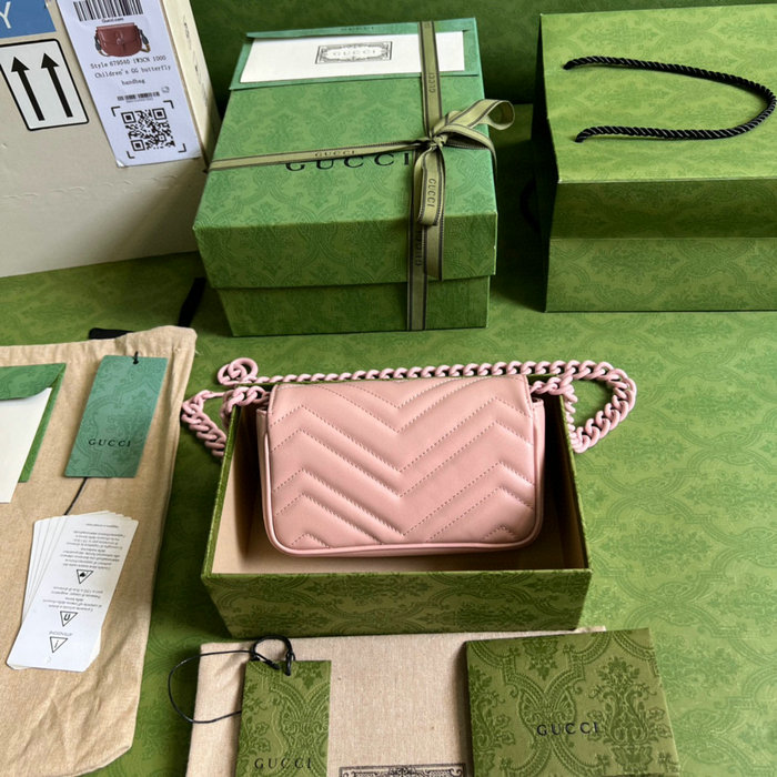 Gucci GG Marmont belt bag Pink 699757