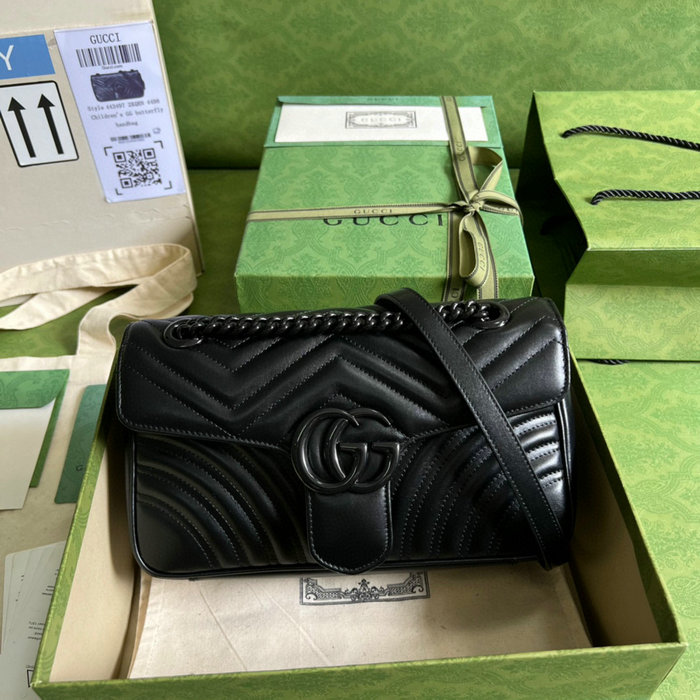 Gucci GG Marmont Medium shoulder bag Black 443497