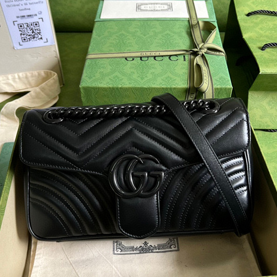 Gucci GG Marmont Medium shoulder bag Black 443497