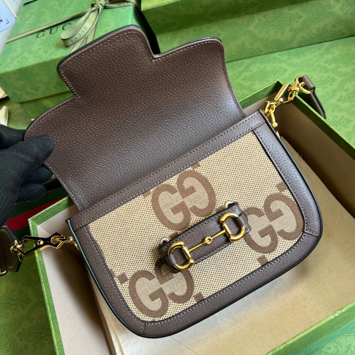 Gucci Horsebit 1955 jumbo GG mini bag 658574