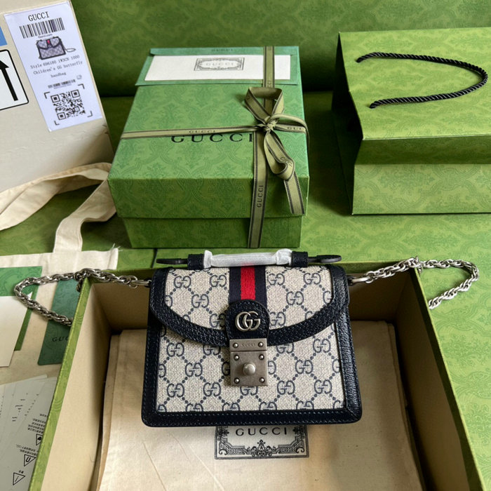 Gucci Ophidia GG mini shoulder bag Blue 696180