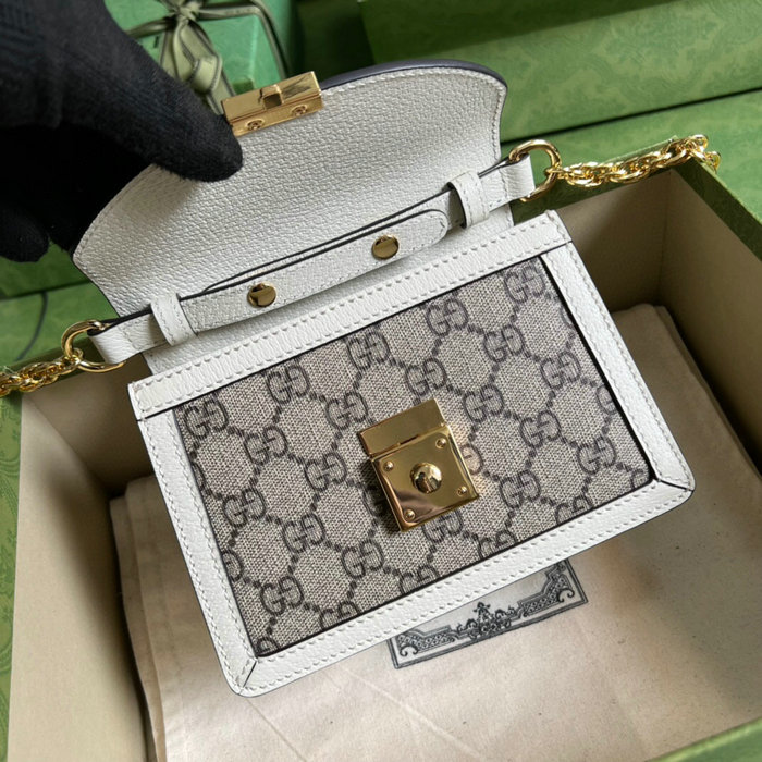 Gucci Ophidia GG mini shoulder bag White 696180