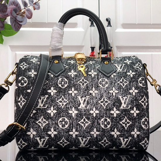 Louis Vuitton Speedy Bandouliere 25 Black M59609