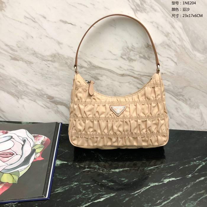 Prada Nylon Hobo bag Beige 1NE204