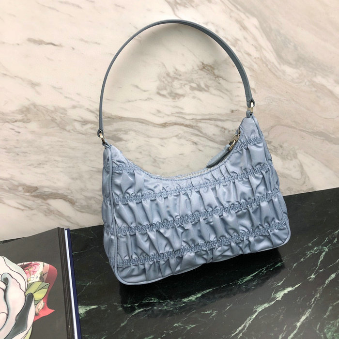 Prada Nylon Hobo bag Blue 1NE204