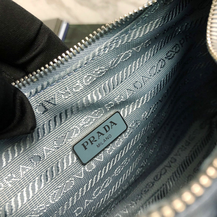 Prada Nylon Hobo bag Blue 1NE204