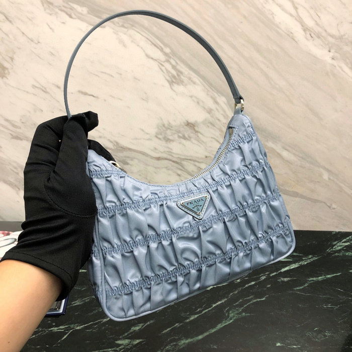 Prada Nylon Hobo bag Blue 1NE204