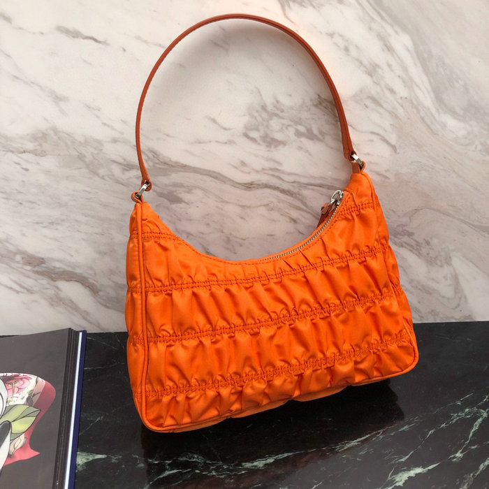 Prada Nylon Hobo bag Orange 1NE204