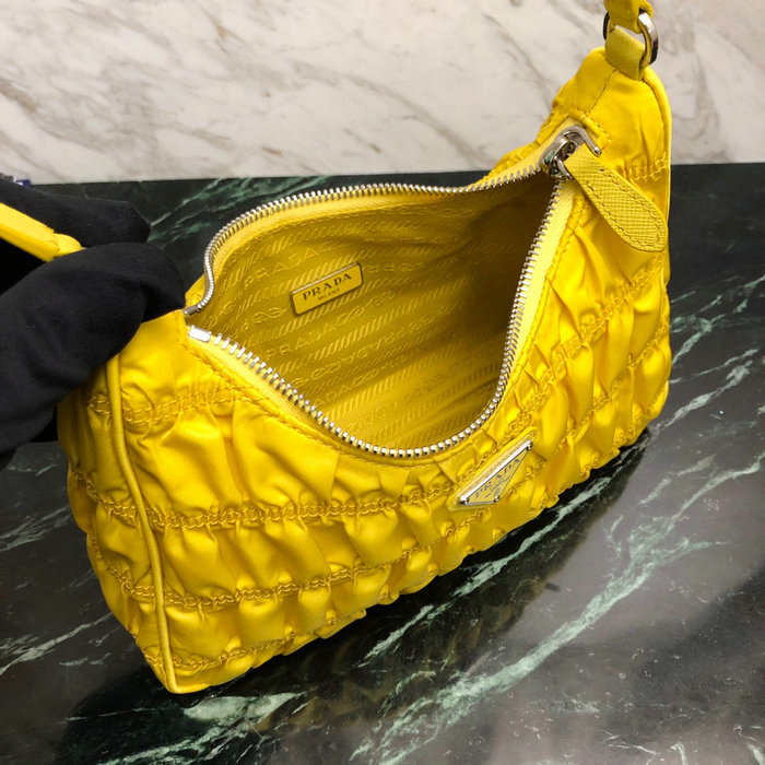 Prada Nylon Hobo bag Yellow 1NE204