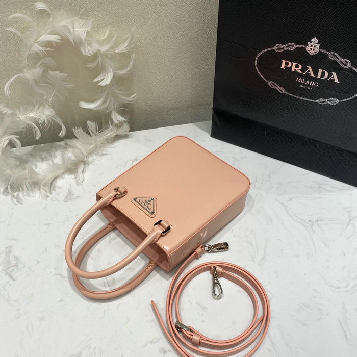 Prada Small brushed leather tote Nude 1BA331