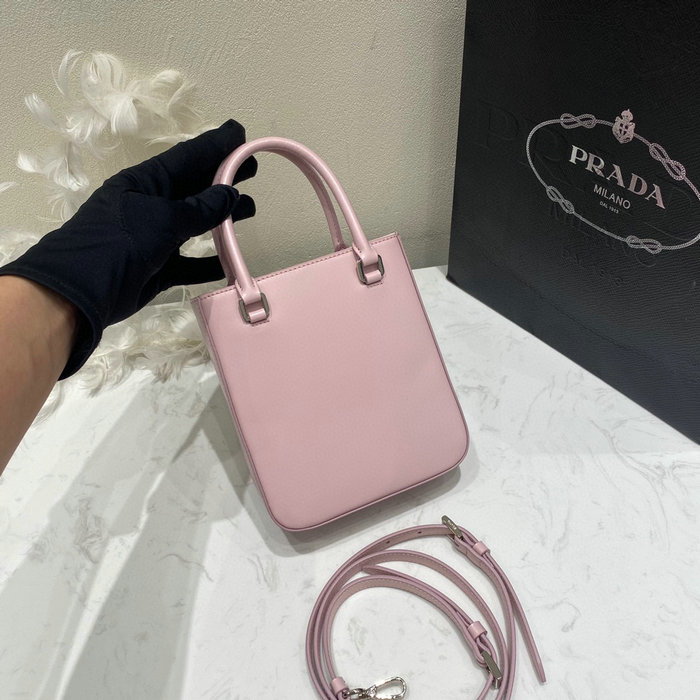 Prada Small brushed leather tote Pink 1BA331