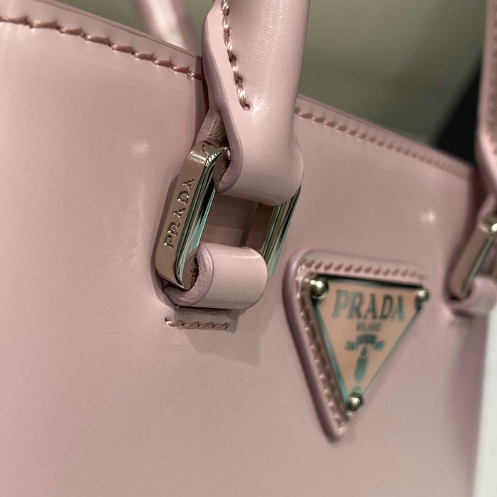 Prada Small brushed leather tote Pink 1BA331