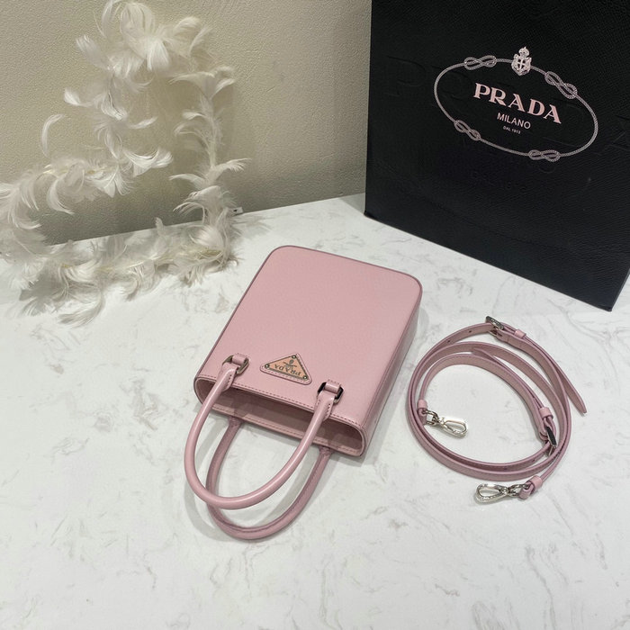 Prada Small brushed leather tote Pink 1BA331