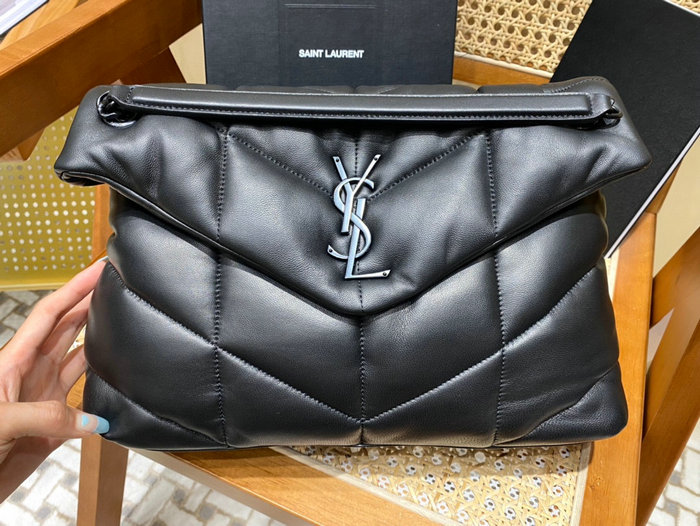 Saint Laurent Loulou Puffer Medium Bag Black 577475