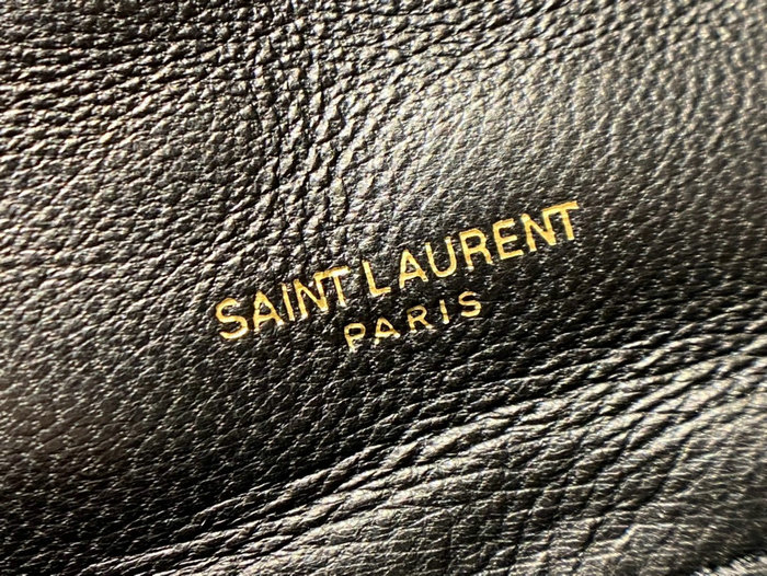 Saint Laurent Loulou Puffer Medium Bag Black with Gold 577475