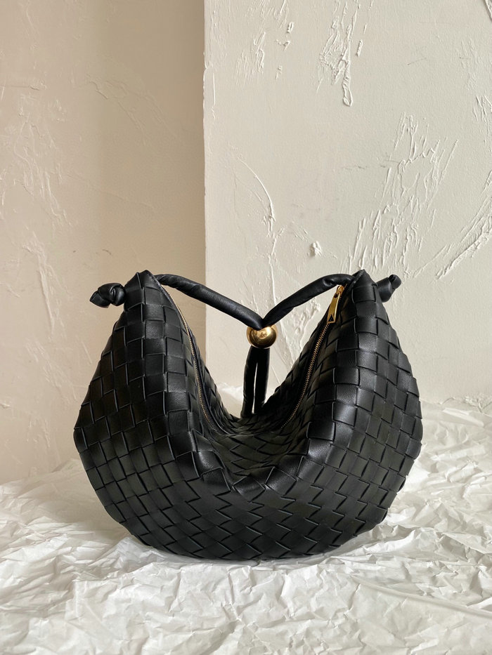 Bottega Veneta Turn Bag Black B701204