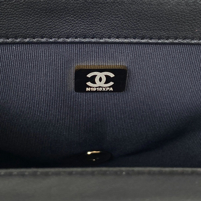 Chanel Lambskin Flap Bag Black AS3330