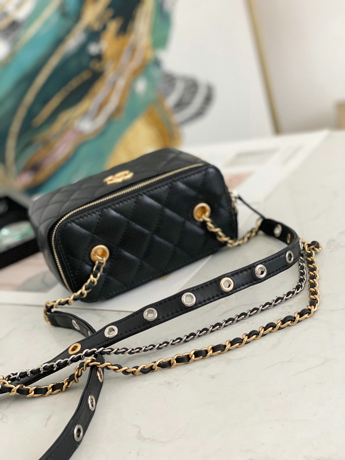 Chanel Vanity Case Bag with Chain Black AP81178