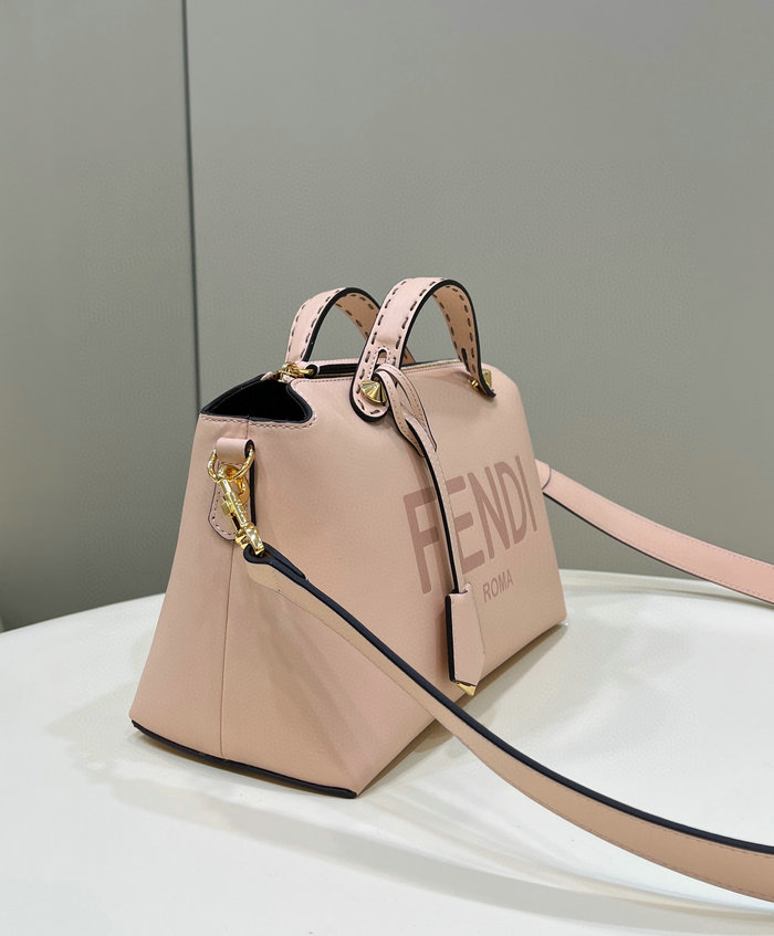 Fendi By The Way Medium Leather Boston Bag Pink F8286