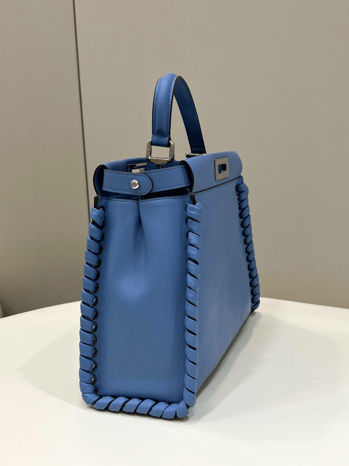 Fendi Calfskin Peekaboo Blue F9210