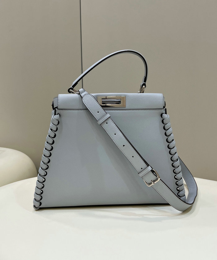 Fendi Calfskin Peekaboo Light Blue F9210