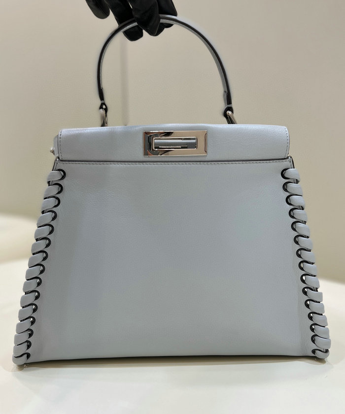 Fendi Calfskin Peekaboo Light Blue F9210