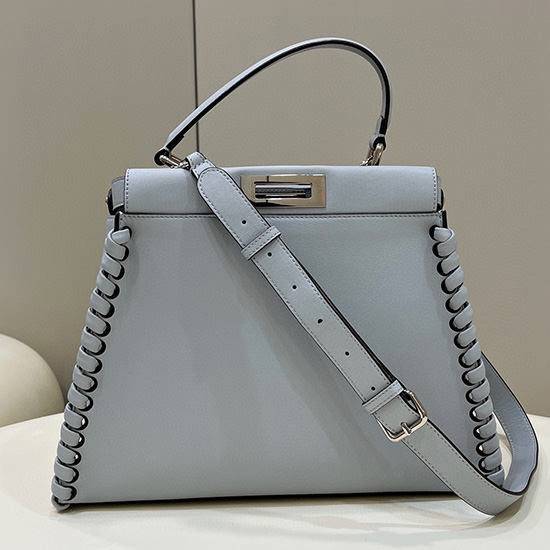 Fendi Calfskin Peekaboo Light Blue F9210