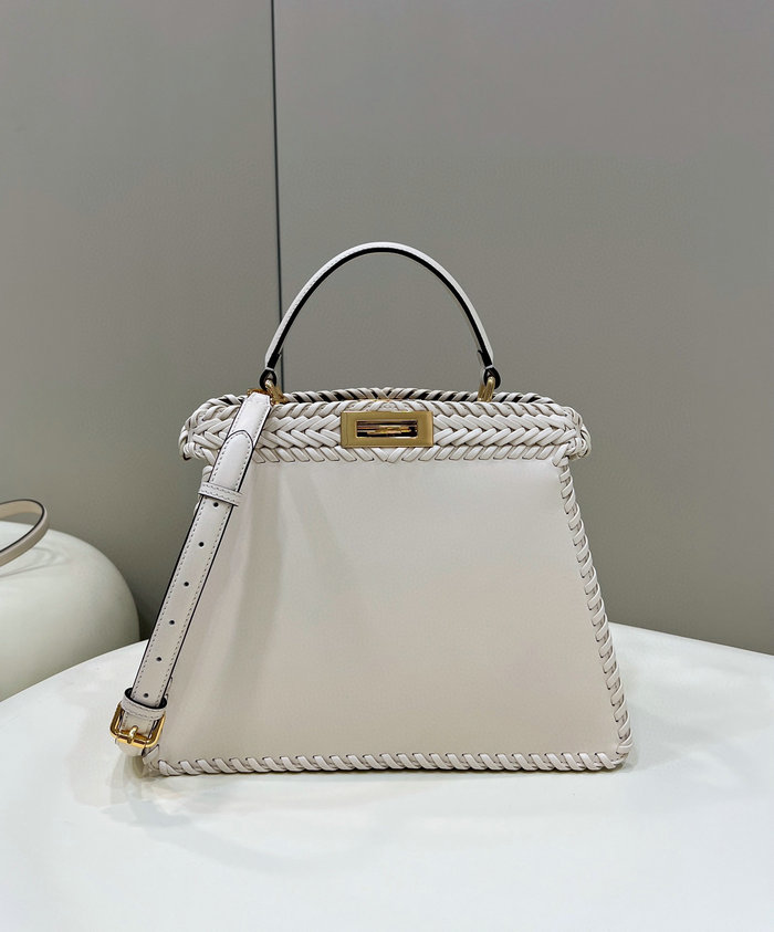 Fendi Calfskin Peekaboo White F80051