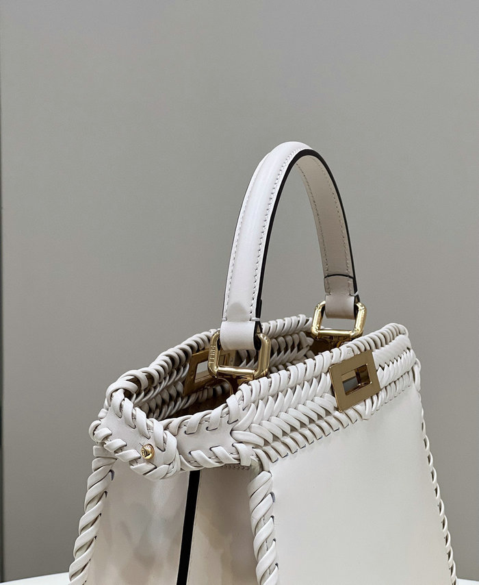 Fendi Calfskin Peekaboo White F80051