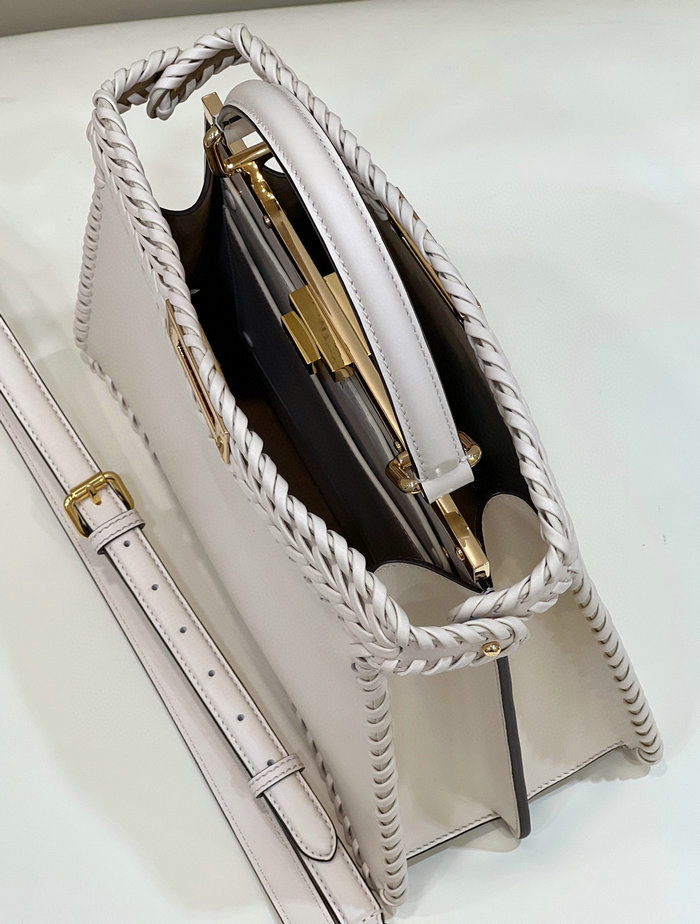 Fendi Calfskin Peekaboo White F80051