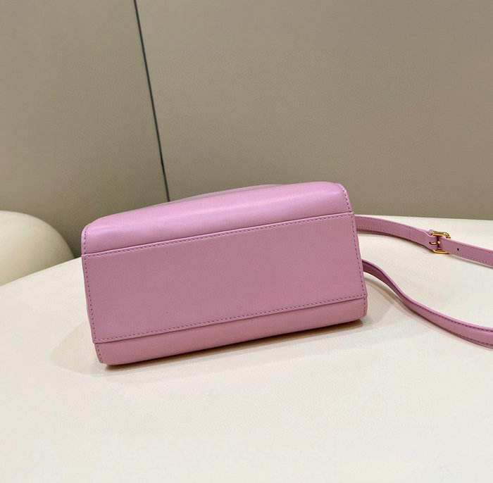 Fendi Nappa Leather Mini Peekaboo Bag Pink F8383