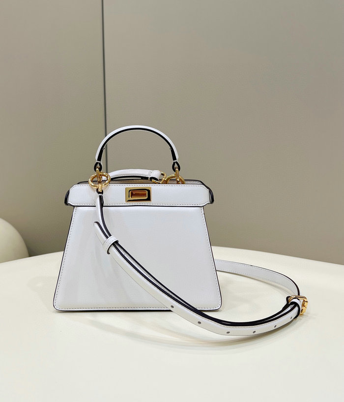 Fendi Peekaboo ISeeU Petite White F80062