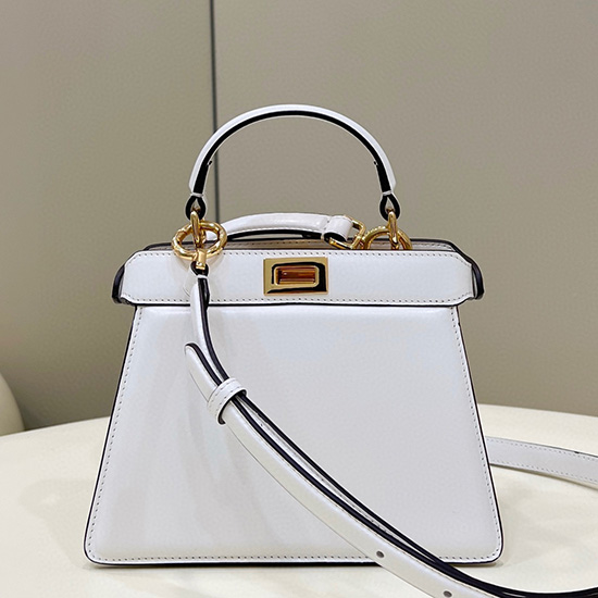 Fendi Peekaboo ISeeU Petite White F80062