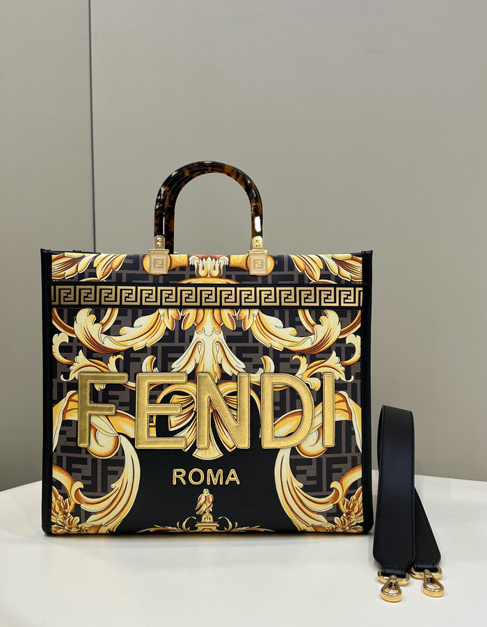 Fendi Sunshine Medium Fendace Printed Shopper F8009202