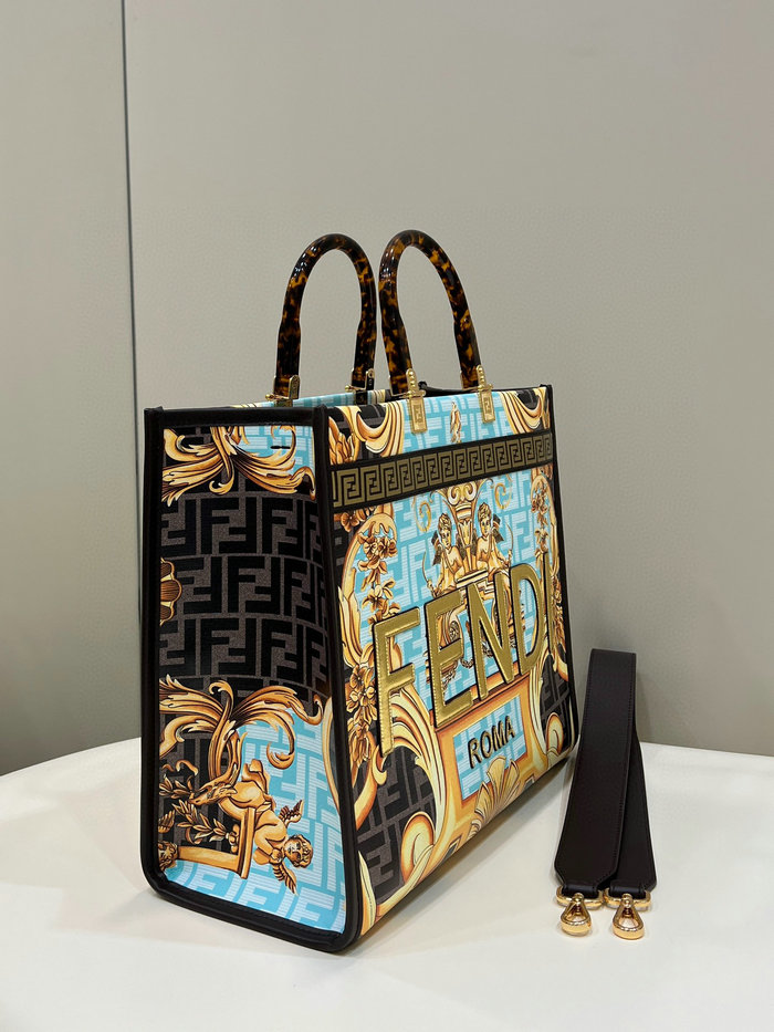 Fendi Sunshine Medium Fendace Printed Shopper F8009203