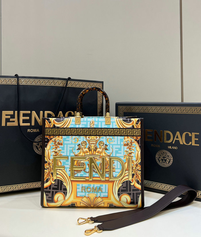 Fendi Sunshine Medium Fendace Printed Shopper F8009203