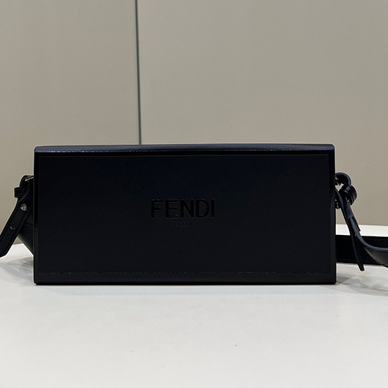 Fendi Vertical Box Crossbody Bag Black F70304