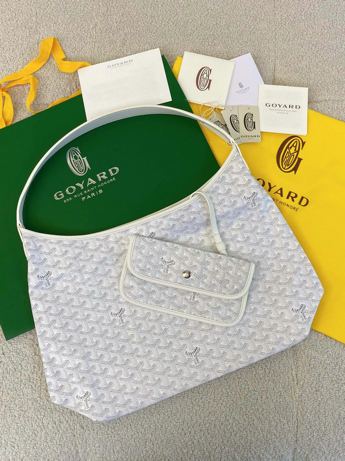 Goyard Boheme Hobo Bag White G6066