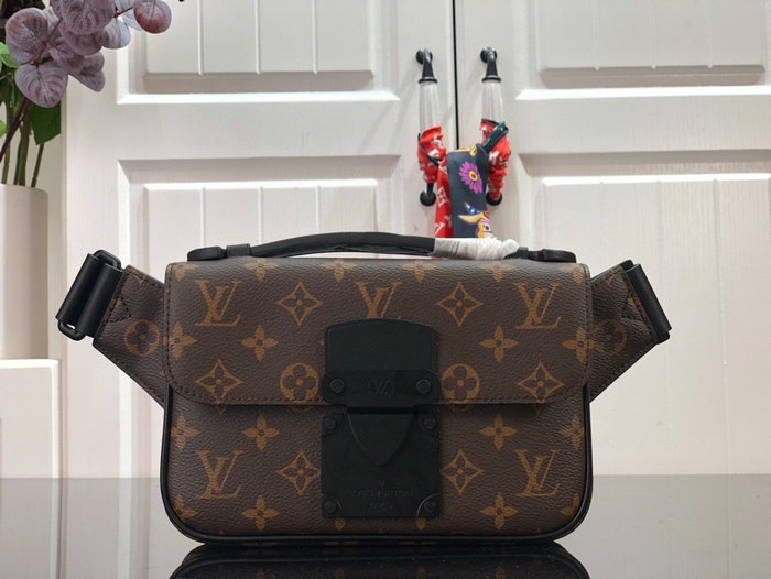 Louis Vuitton S LOCK SLING Black M46245