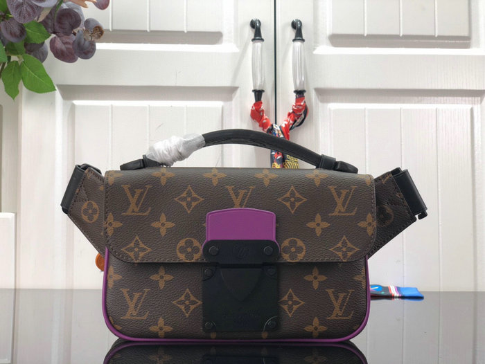 Louis Vuitton S LOCK SLING Purple M46245