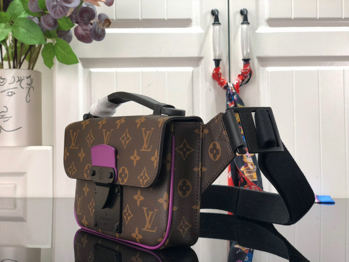 Louis Vuitton S LOCK SLING Purple M46245