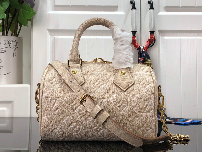 Louis Vuitton Speedy Bandouliere 20 Pale Beige M46163