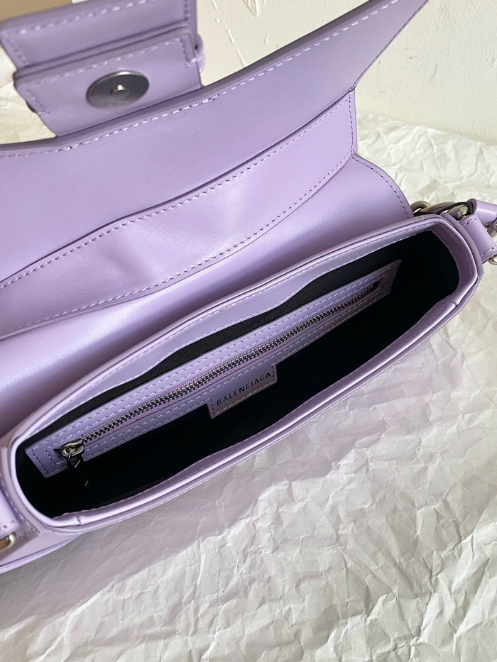 Balenciaga Lindsay Small Leather Shoulder Bag Purple B701141